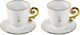Bialetti Set 2 Cappuccino Cups incl. saucers Pure Gold