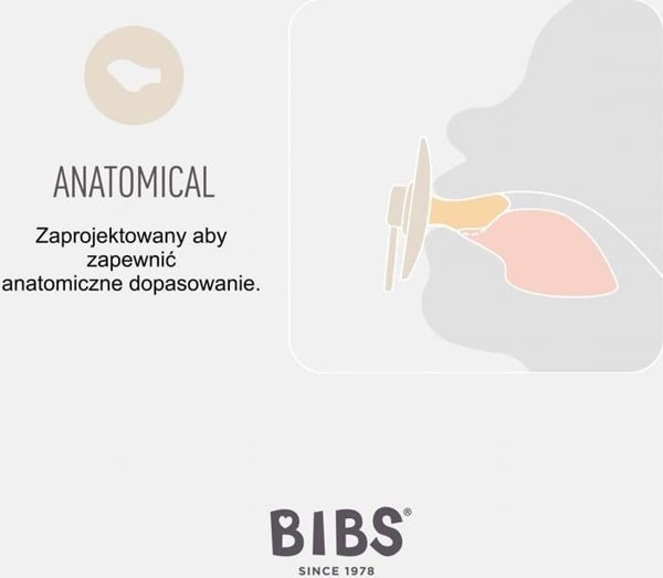 BIBS COLOUR ANATOMICAL CORAL M Ορθοδοντική πιπίλα από καουτσούκ Hevea