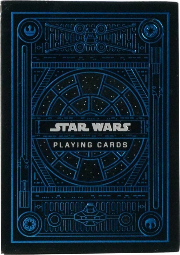 Bicycle Karty do gry STAR WARS DARK SIDE LIGHT SPECIAL EDITION SILVER BLUE 1 TALIA