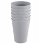Bidasoa Σετ 6 Κούπες 300 ml Γκρι, Ανθεκτικές σε Θραύση για Πικνίκ Camping Sandy
