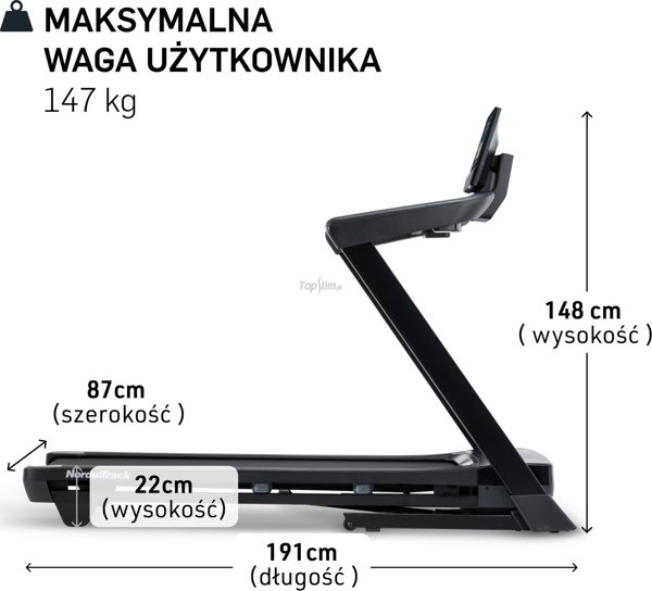 NordicTrack T10 διάδρομος γυμναστικής με οθόνη