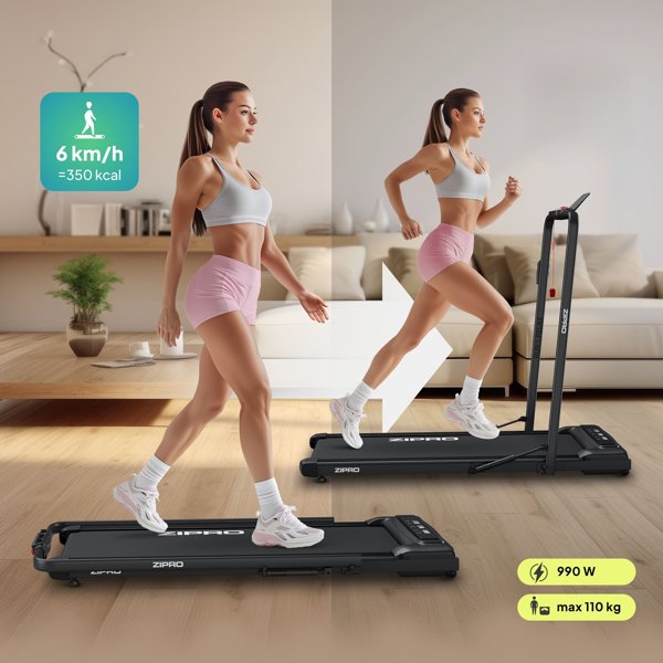 Ηλεκτρικός Διάδρομος Zipro Newlite Air, WalkingPad για Περπάτημα και Τζόκινγκ, 1-6 χλμ/ώρα