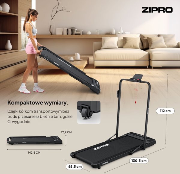 Ηλεκτρικός Διάδρομος Zipro Newlite Air, WalkingPad για Περπάτημα και Τζόκινγκ, 1-6 χλμ/ώρα