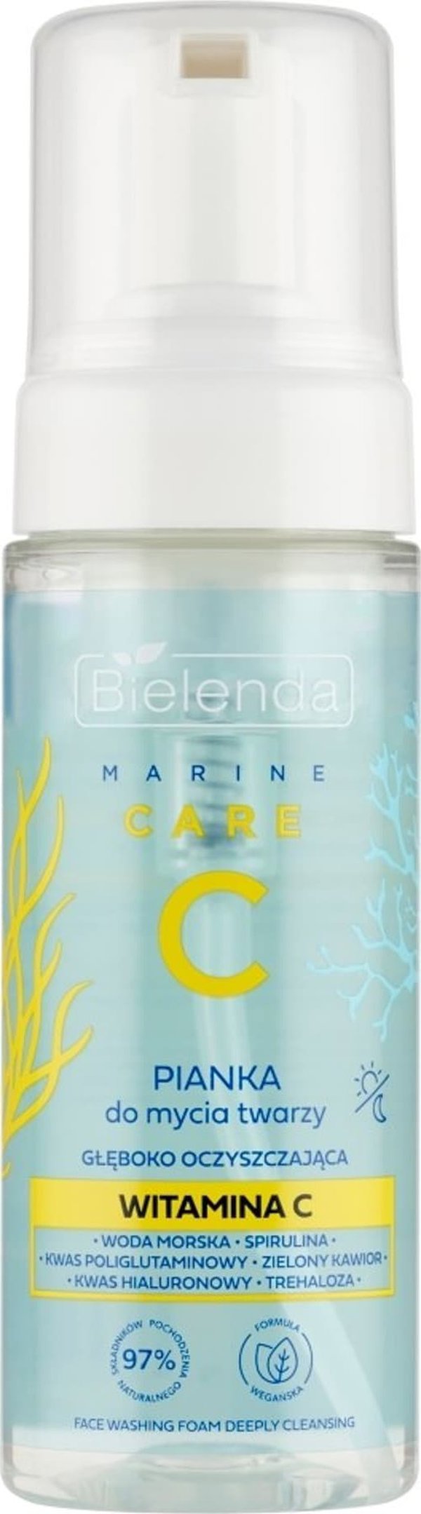 Bielenda Marine Care C Αφρός καθαρισμού προσώπου βαθιάς καθαριότητας - Βιταμίνη C 150ml