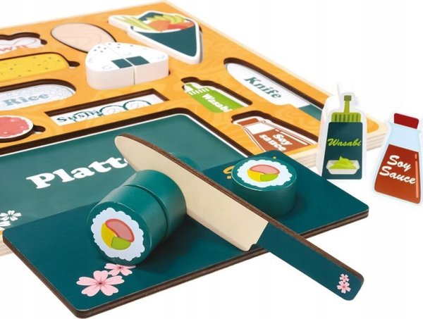 Bino Drewniane Sushi - puzzle 3D