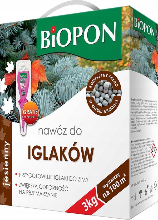 Biopon φθινοπωρινό λίπασμα για κωνοφόρα 3kg
