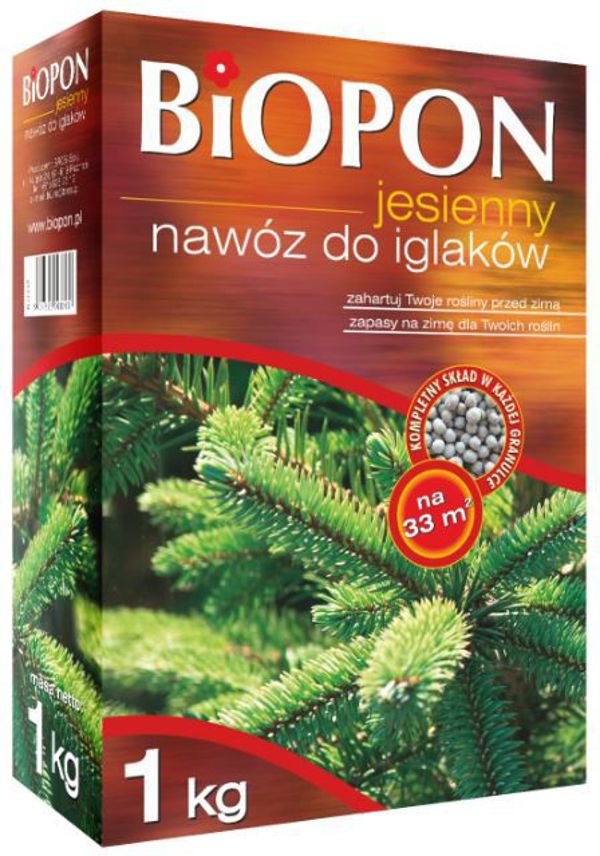 Biopon Λίπασμα Φθινοπώρου για Κωνοφόρα 1kg (1078)