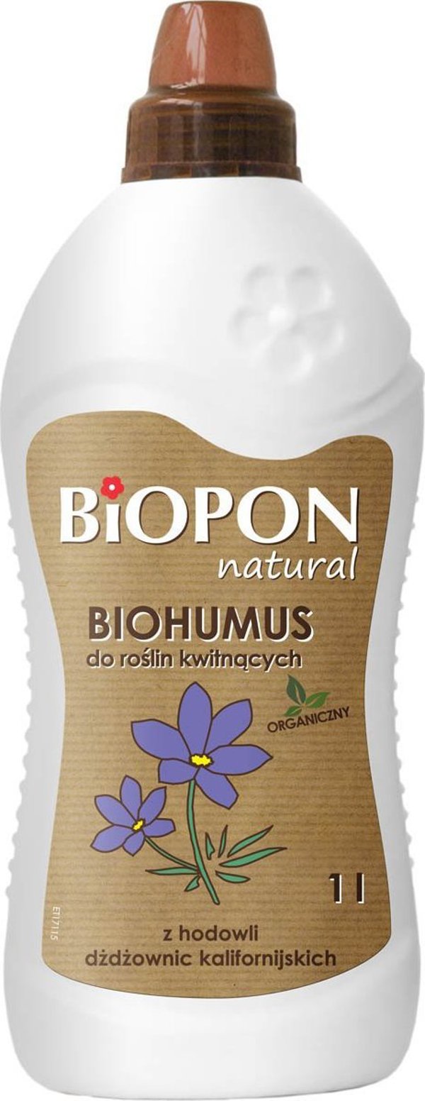 Biopon Nawoz Biohumus do roslin kwitnacych 1l Odzywka