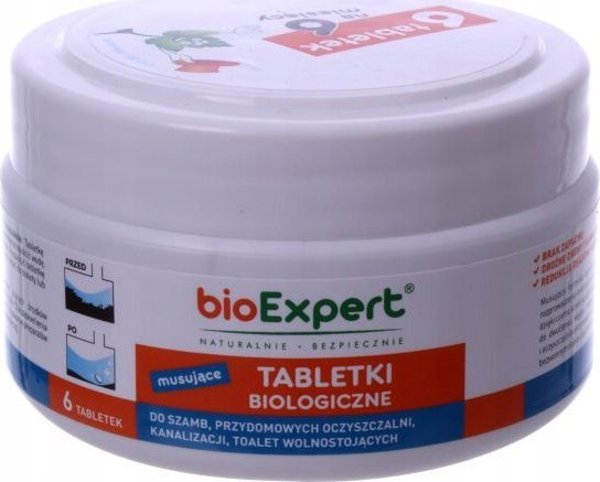 Bioexpert bioExpert, Tabletki biologiczne do szamb i przydomowych oczyszczalni, 6 szt.