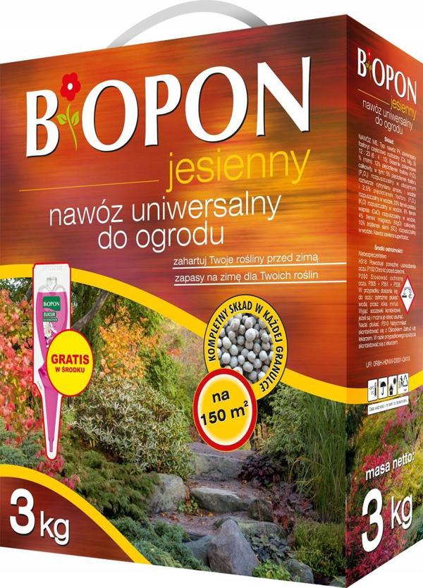 Biopon Nawoz Jesienny Uniwersalny 3kg Biopon