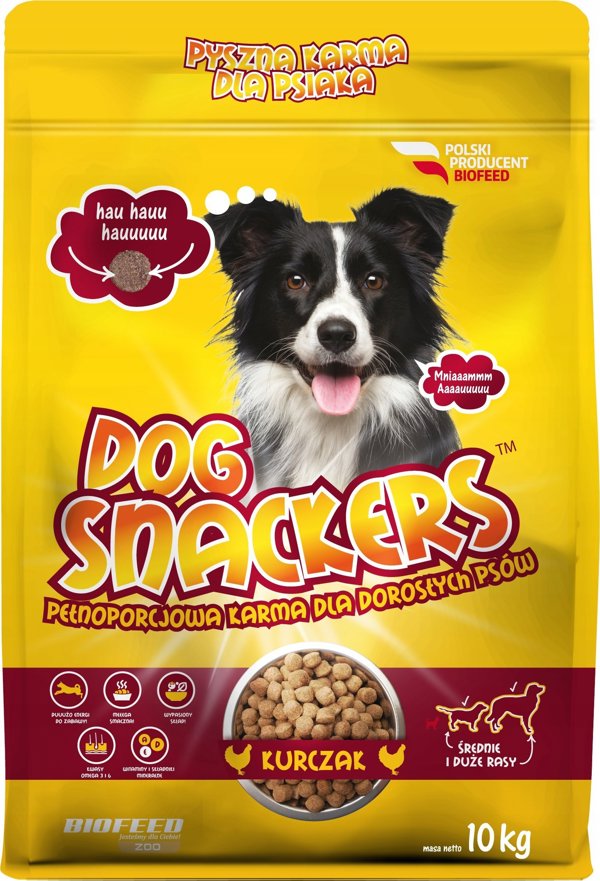 Biofeed BIOFEED DOG SNACKERS ADULT KURCZAK 10KG