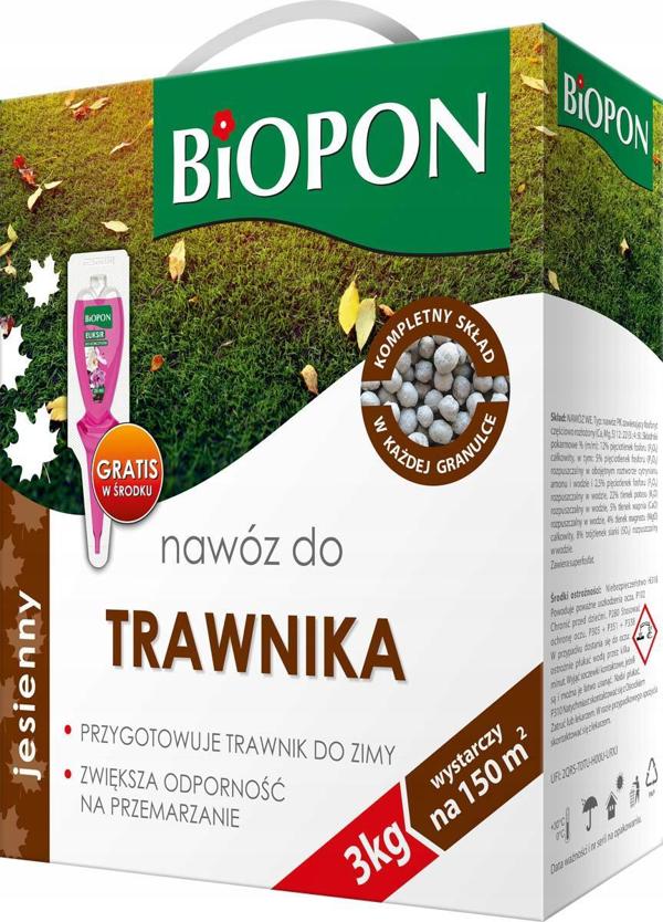 Biopon φθινοπωρινό λίπασμα για χλοοτάπητες 3kg
