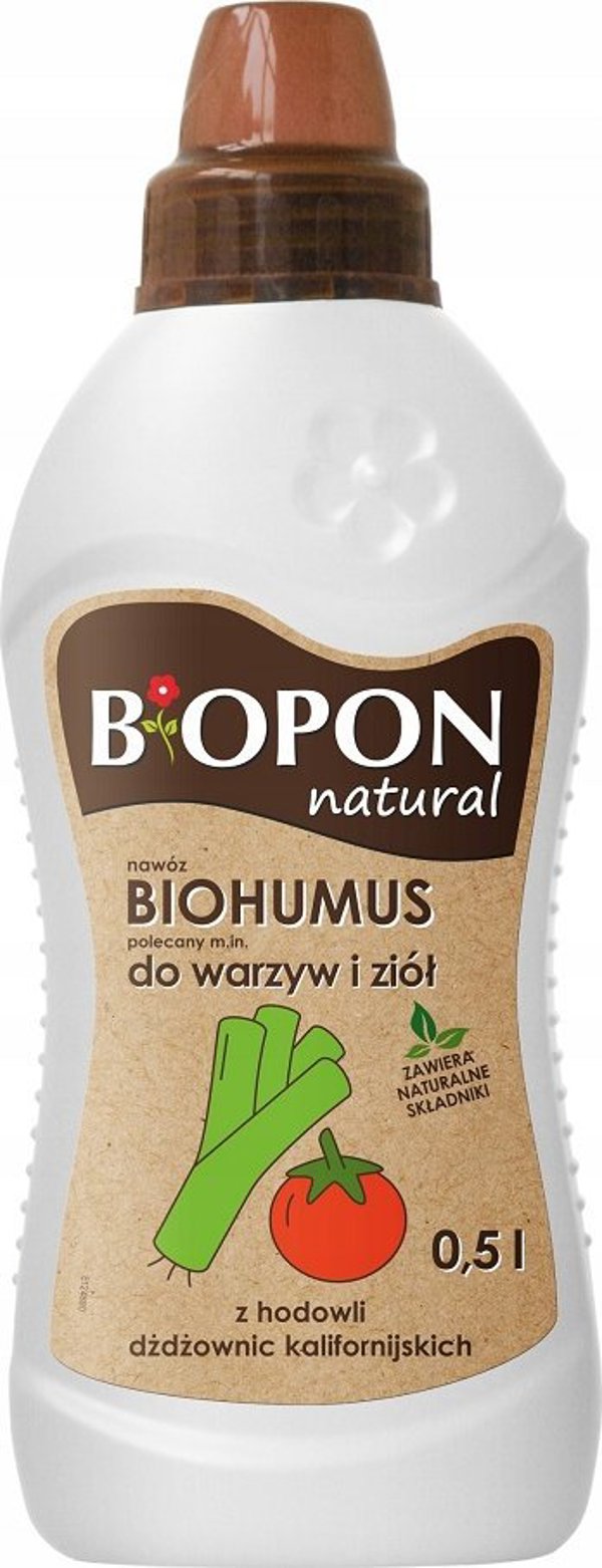 Biopon BIOHUMUS - λίπασμα για λαχανικά και βότανα 0.5L