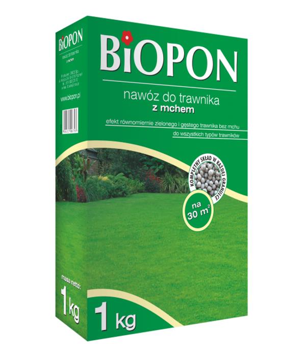 Biopon Granulowane nawozy do trawnikow z mchem 5 kg