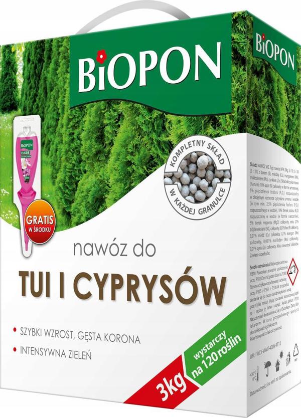 Biopon Nawoz Do Tui I Cyprysow 3kg Biopon