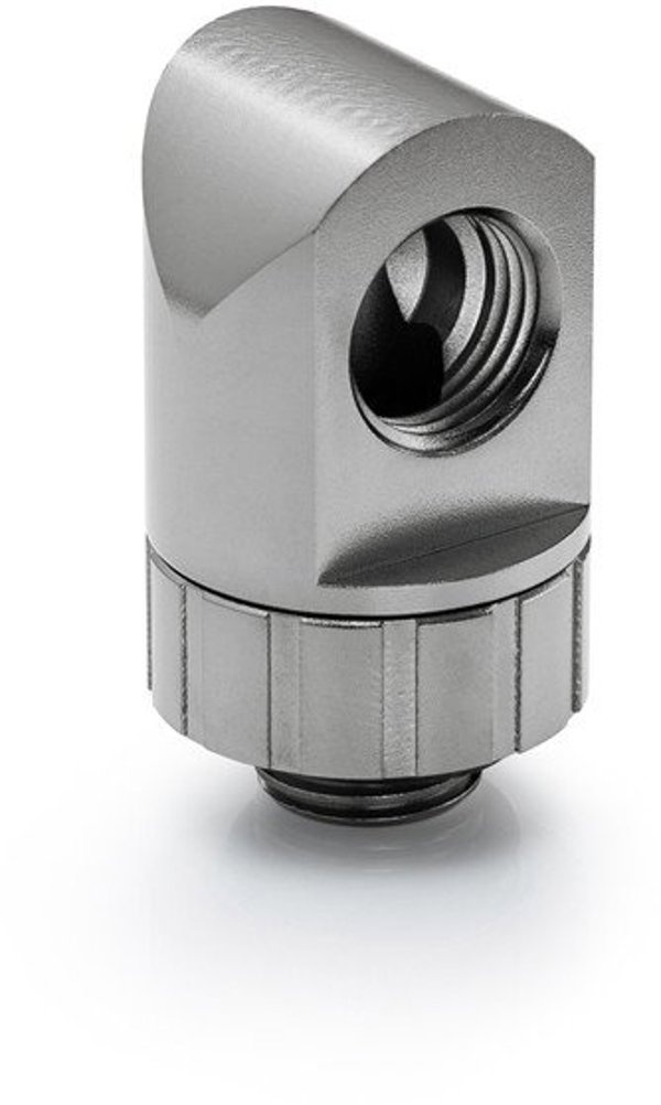 BitsPower Artemis 90 Grad Fitting - obrotowy, platynowy szary