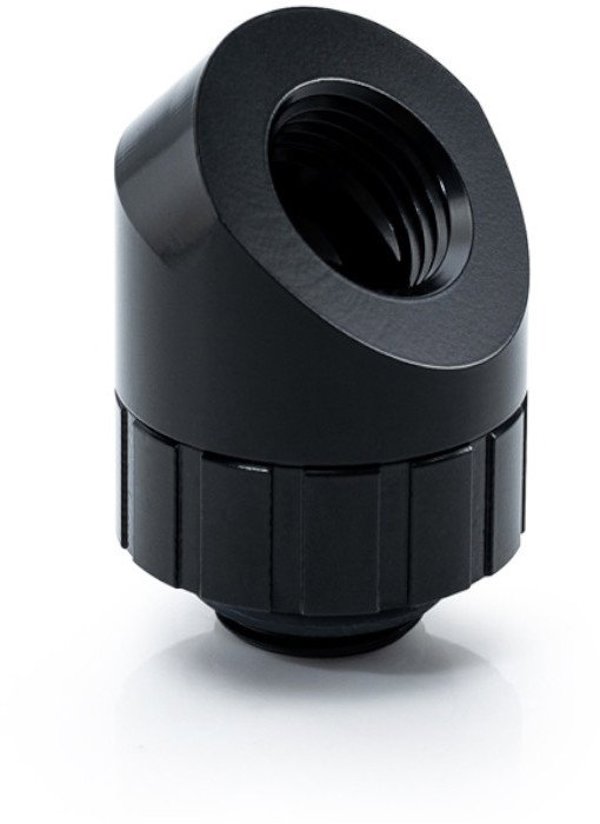 BitsPower Artemis 45 Grad Fitting - obrotowy, matowy czarny