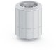 Bitspower Artemis Ρακόρ Ευθύ G1/4" για Σωλήνα 16/10mm, Περιστρεφόμενο - Sandblast Silver