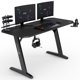 SENSE7 Nomad Classic Gaming Γραφείο, 140x60 cm, Μαύρο