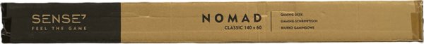 SENSE7 Nomad Classic Gaming Γραφείο, 140x60 cm, Μαύρο