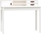 Biurko vidaXL biale, 110x50x93 cm, lite drewno sosnowe