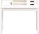 Biurko vidaXL biale, 110x50x93 cm, lite drewno sosnowe