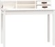 Biurko vidaXL biale, 110x50x93 cm, lite drewno sosnowe