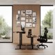 SENSE7 Nojo Γραφείο 140x70 cm, Χρώμα Wenge & Μαύρη Δρυς
