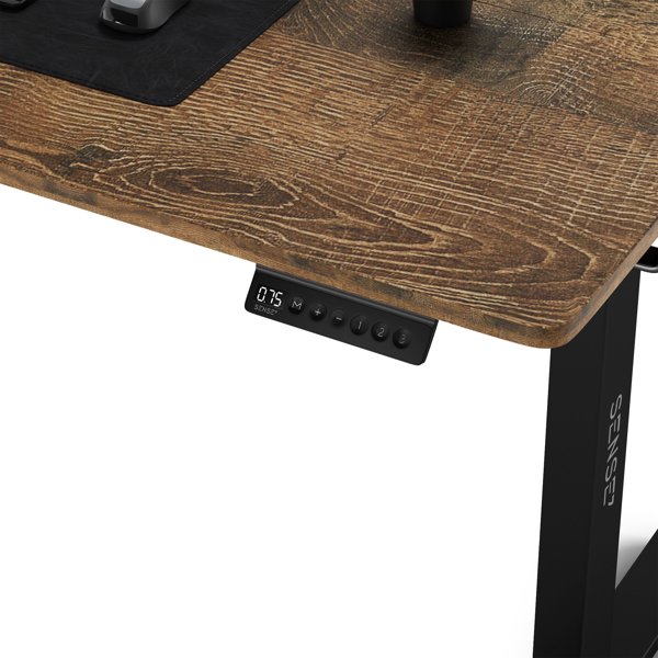 SENSE7 Nojo Γραφείο 140x70 cm, Χρώμα Wenge & Μαύρη Δρυς