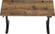 SENSE7 Nojo Γραφείο 140x70 cm, Χρώμα Wenge & Μαύρη Δρυς