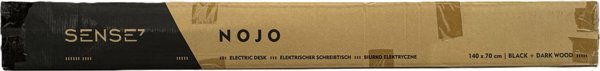 SENSE7 Nojo Γραφείο 140x70 cm, Χρώμα Wenge & Μαύρη Δρυς