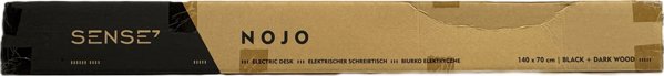 SENSE7 Nojo Γραφείο 140x70 cm, Χρώμα Wenge & Μαύρη Δρυς