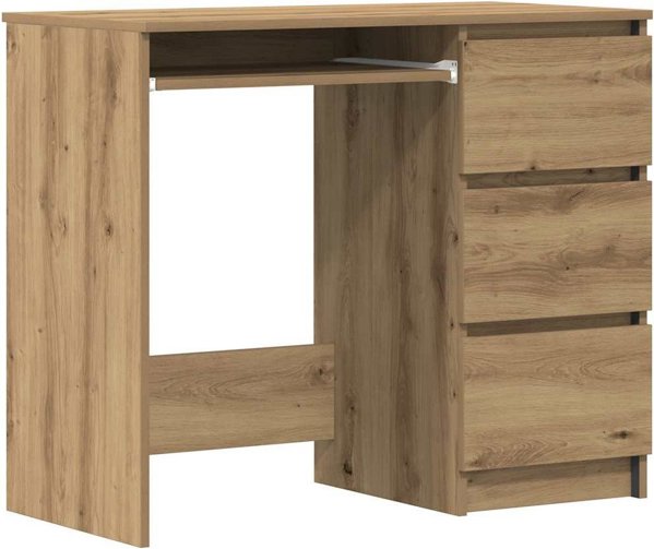 Γραφείο vidaXL Artisan από Μασίφ Ξύλο Δρυός, 90x45x76 εκ.