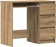 Γραφείο vidaXL Artisan από Μασίφ Ξύλο Δρυός, 90x45x76 εκ.