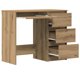 Γραφείο vidaXL Artisan από Μασίφ Ξύλο Δρυός, 90x45x76 εκ.