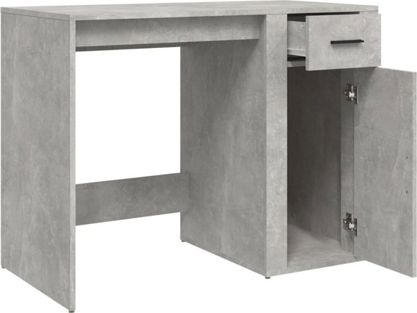 Biurko vidaXL biurko szarosc betonu 100x49x75 cm material drewnopochodny