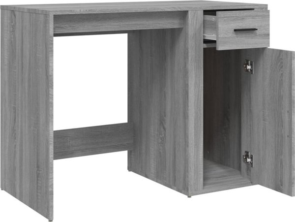 vidaXL Γραφείο, γκρι δρυς Sonoma, 100x49x75 εκ., ξύλινο υλικό