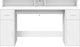 Γραφείο vidaXL με φωτισμό LED, λευκό, 160x55x91 εκ