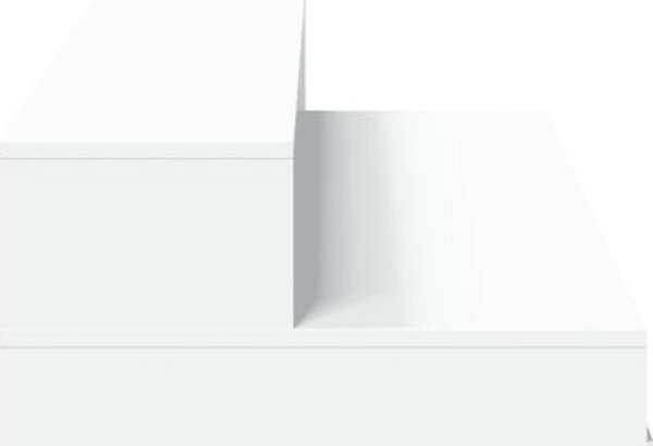 Γραφείο vidaXL με φωτισμό LED, λευκό, 160x55x91 εκ