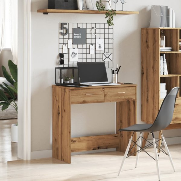 vidaXL Γραφείο δρυς Artisan 80x40x75 εκ.