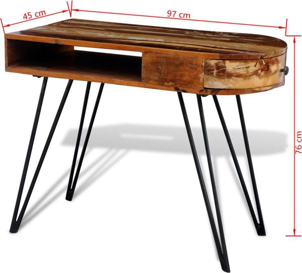 vidaXL Γραφείο Καφέ 90x45 cm