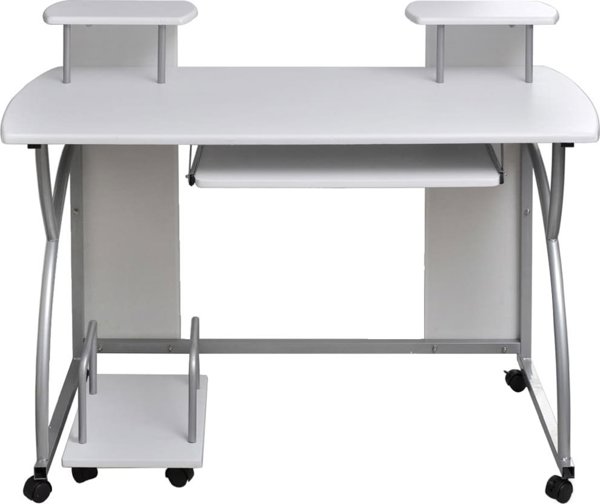 vidaXL Γραφείο Λευκό 110x52 cm