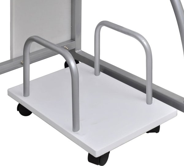 vidaXL Γραφείο Λευκό 110x52 cm