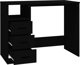 Biurko vidaXL vidaXL Biurko z szufladami, czarne, 102x50x76 cm