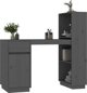 Biurko vidaXL vidaXL Biurko, szare, 110x53x117 cm, lite drewno sosnowe