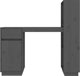 Biurko vidaXL vidaXL Biurko, szare, 110x53x117 cm, lite drewno sosnowe