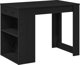 vidaXL Γραφείο με συρτάρι και ράφι, μαύρο, 102x62x77,5 εκ.