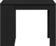 vidaXL Γραφείο με συρτάρι και ράφι, μαύρο, 102x62x77,5 εκ.