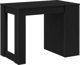 vidaXL Γραφείο με συρτάρι και ράφι, μαύρο, 102x62x77,5 εκ.