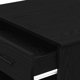 vidaXL Γραφείο με συρτάρι και ράφι, μαύρο, 102x62x77,5 εκ.